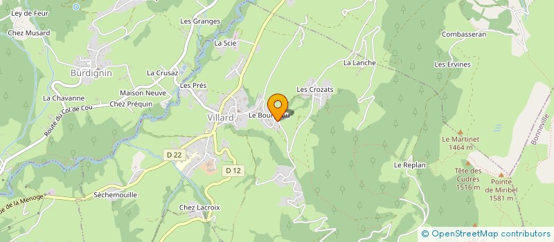 localisation de l'entreprise MADAME LAETITIA PAZZAIA  VILLARD