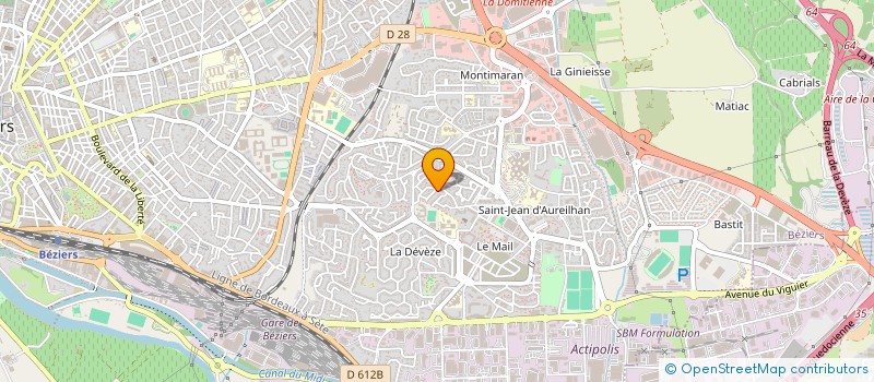 localisation de l'entreprise MADAME LAETITIA PELGRIS  BEZIERS