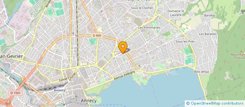 localisation de l'entreprise MADAME LAETITIA PELLEGRIN à ANNECY