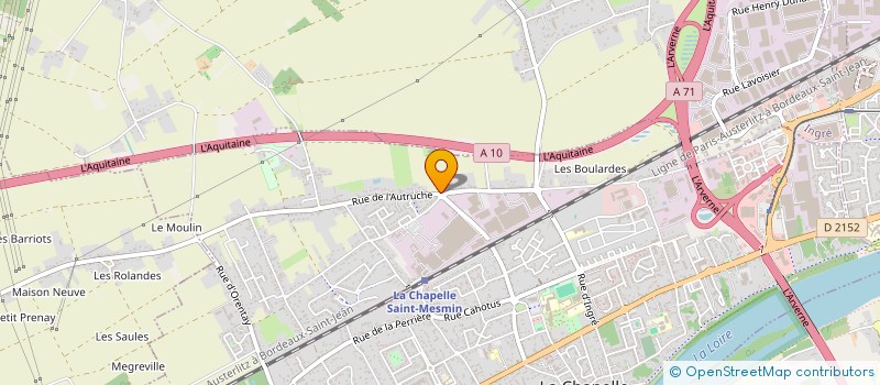 localisation de l'entreprise MADAME LAETITIA PERDOUX à LA CHAPELLE-SAINT-MESMIN