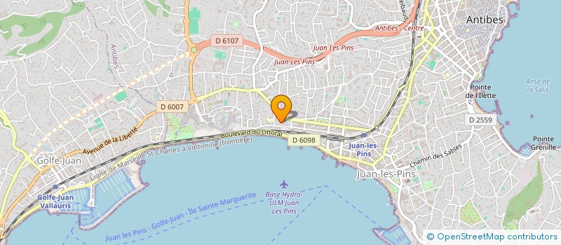 localisation de l'entreprise MADAME LAETITIA PEREZ à ANTIBES