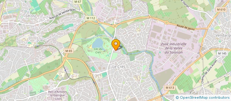 localisation de l'entreprise MADAME LAETITIA PEREZ  LE CRES