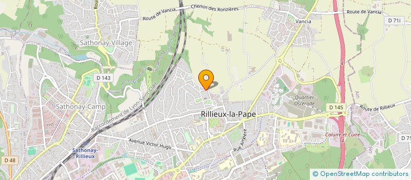 localisation de l'entreprise MADAME LAETITIA PERRIN  RILLIEUX-LA-PAPE