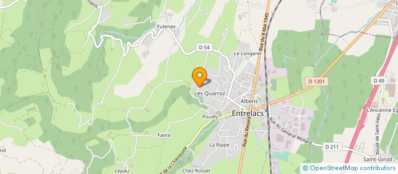 localisation de l'entreprise MADAME LAETITIA PERUZZO  ENTRELACS