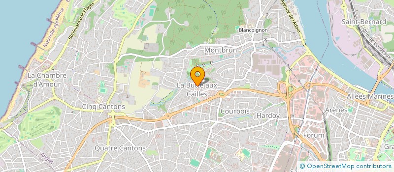 localisation de l'entreprise MADAME LAETITIA PESCHAUD-FERRAND  ANGLET