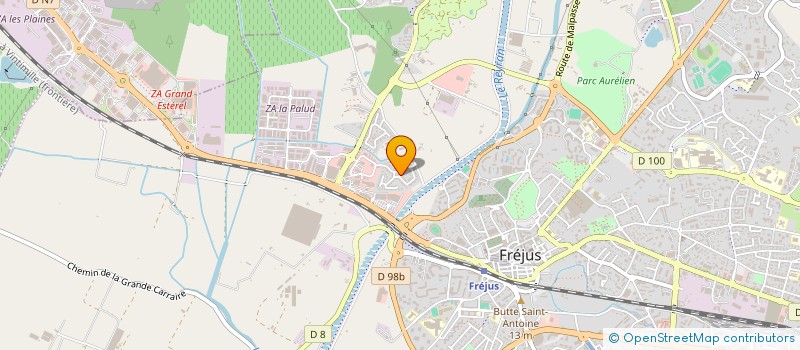 localisation de l'entreprise MADAME LAETITIA PETIT à FREJUS