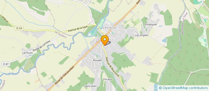 localisation de l'entreprise MADAME LAETITIA PETITJEAN à LEVIGNAC SUR SAVE