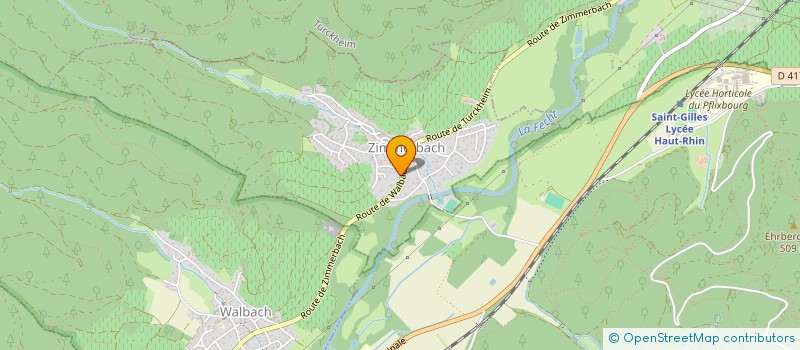 localisation de l'entreprise MADAME LAETITIA PEUPLE à ZIMMERBACH