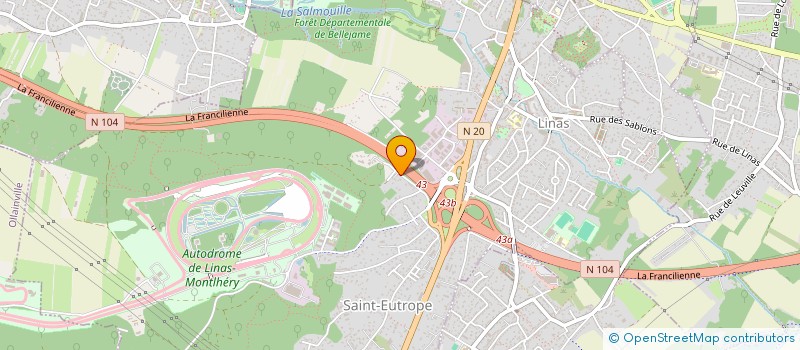 localisation de l'entreprise MADAME LAETITIA PEYNAUD à LINAS