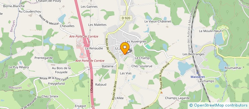 localisation de l'entreprise MADAME LAETITIA PEYRAT à MASSERET