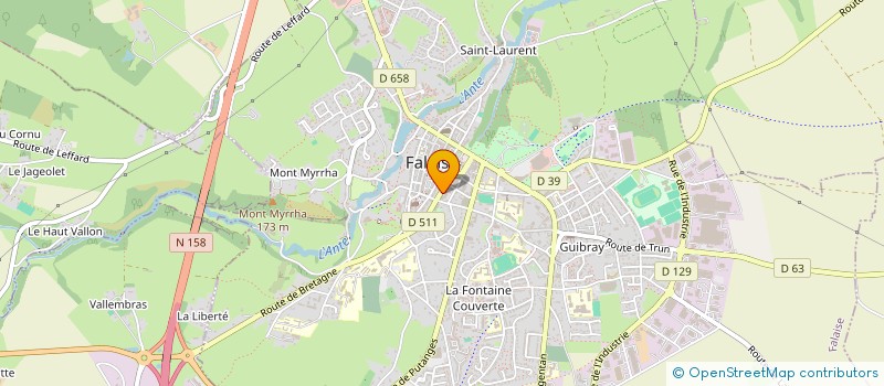 localisation de l'entreprise MADAME LAETITIA PHILIPPE à FALAISE