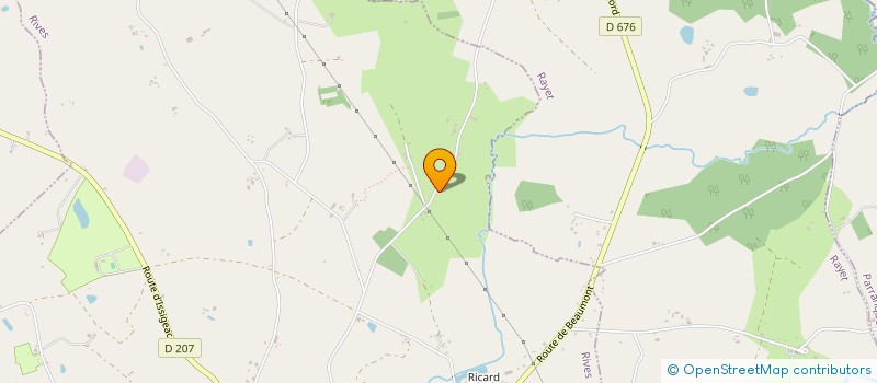 localisation de l'entreprise MADAME LAETITIA PICHET  RIVES