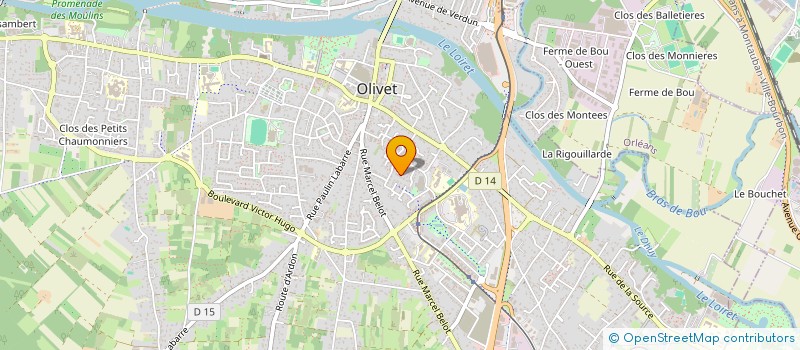 localisation de l'entreprise MADAME LAETITIA PIERRE à OLIVET
