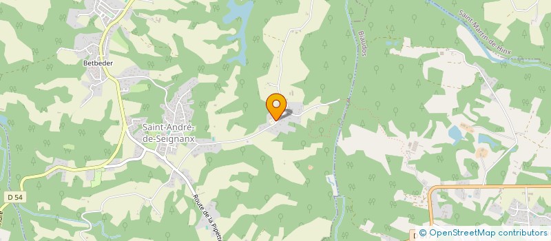 localisation de l'entreprise MADAME LAETITIA PINEAU  SAINT-ANDRE-DE-SEIGNANX