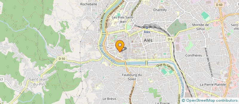 localisation de l'entreprise MADAME LAETITIA PINEL  ALES