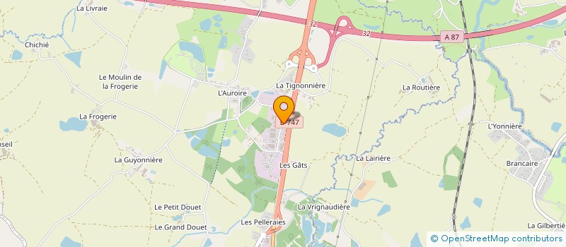 localisation de l'entreprise MADAME LAETITIA PIRON  AUBIGNY-LES CLOUZEAUX