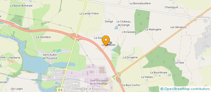 localisation de l'entreprise MADAME LAETITIA PLACET à OMBREE D'ANJOU