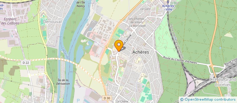 localisation de l'entreprise MADAME LAETITIA PLEGAT à ACHERES