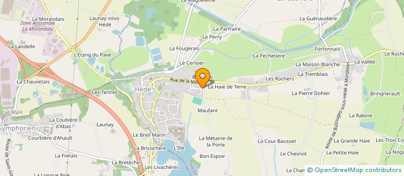 localisation de l'entreprise MADAME LAETITIA PLEVEN à HEDE-BAZOUGES