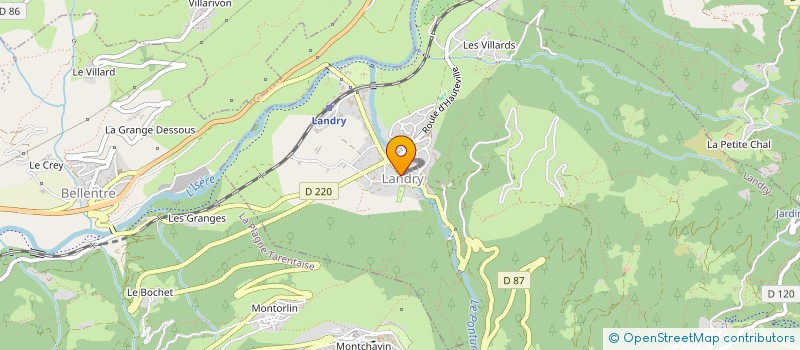 localisation de l'entreprise MADAME LAETITIA POCCARD-CHAPUIS  PEISEY-NANCROIX