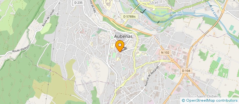 localisation de l'entreprise MADAME LAETITIA POLIZZI  AUBENAS