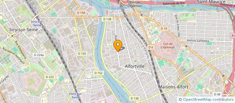 localisation de l'entreprise MADAME LAETITIA PONROY  ALFORTVILLE