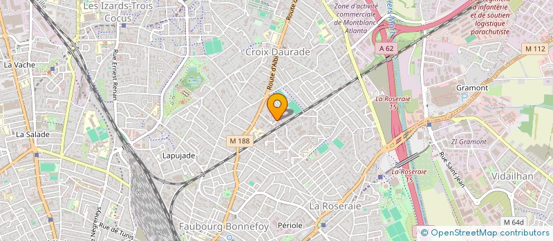 localisation de l'entreprise MADAME LAETITIA PORCU à TOULOUSE