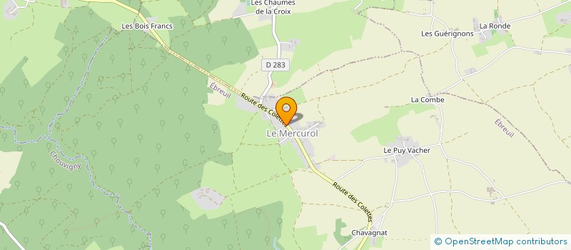 localisation de l'entreprise MADAME LAETITIA PORTELETTE-PAGES  EBREUIL