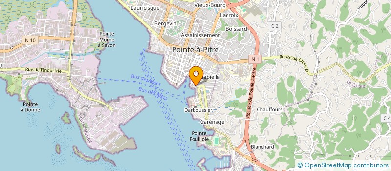 localisation de l'entreprise MADAME LAETITIA POTRIN à POINTE-A-PITRE