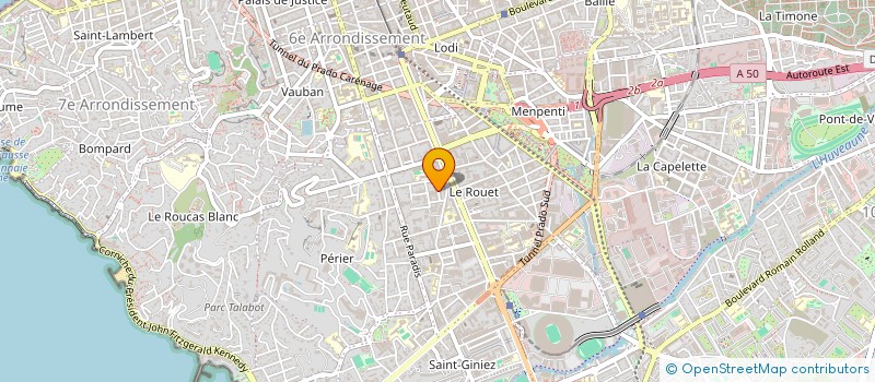 localisation de l'entreprise MADAME LAETITIA POULARD à MARSEILLE