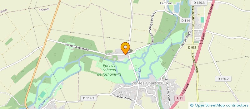 localisation de l'entreprise MADAME LAETITIA POUSSIN à VER-LES-CHARTRES