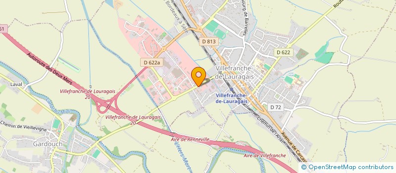 localisation de l'entreprise MADAME LAETITIA POUX  VILLEFRANCHE-DE-LAURAGAIS