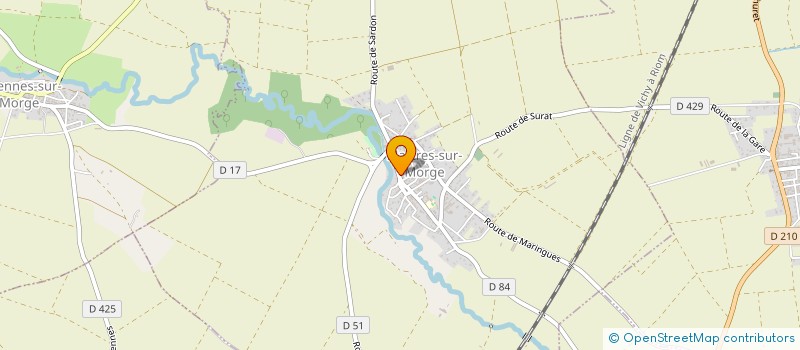 localisation de l'entreprise MADAME LAETITIA POUZAT  MARTRES-SUR-MORGE