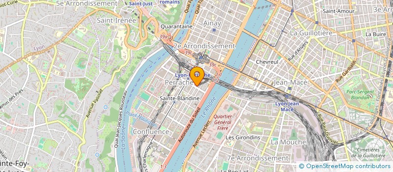 localisation de l'entreprise MADAME LAETITIA PREVOST SANSAC DE TRAVERSAY  LYON