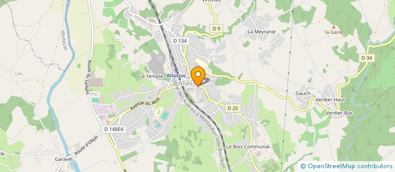 localisation de l'entreprise MADAME LAETITIA PRODEL  ALLASSAC