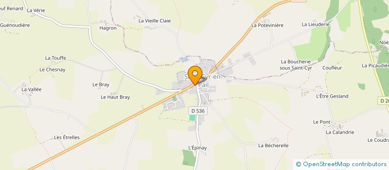 localisation de l'entreprise MADAME LAETITIA PROYART  SAINT-CYR-EN-PAIL