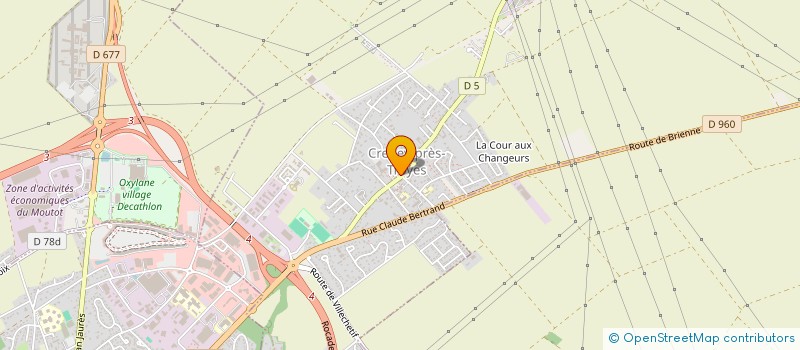 localisation de l'entreprise MADAME LAETITIA PRUNIER à CRENEY-PRES-TROYES