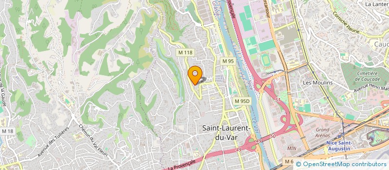 localisation de l'entreprise MADAME LAETITIA PUGLIA  SAINT-LAURENT-DU-VAR