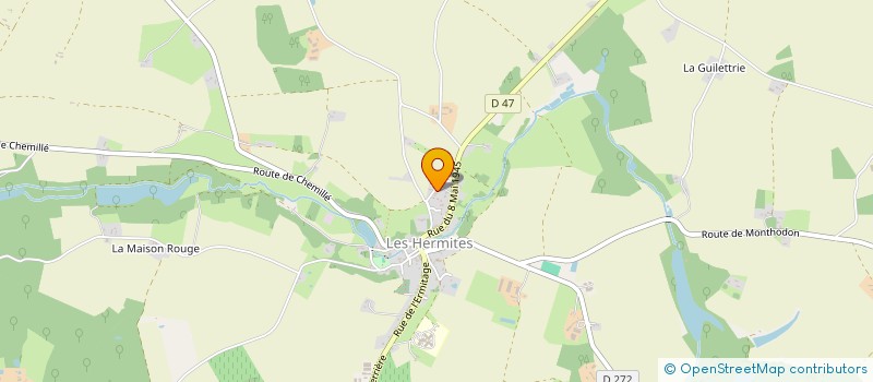 localisation de l'entreprise MADAME LAETITIA PUISAIS  LES HERMITES