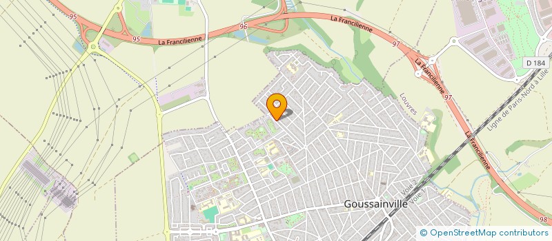 localisation de l'entreprise MADAME LAETITIA PUSHPANATHAN  GOUSSAINVILLE