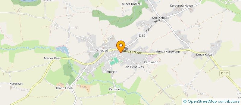 localisation de l'entreprise MADAME LAETITIA QUEMENER  SPEZET