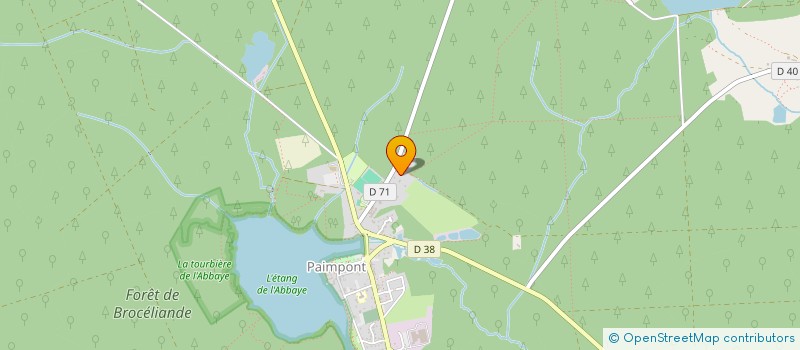 localisation de l'entreprise MADAME LAETITIA QUESNEL  PAIMPONT