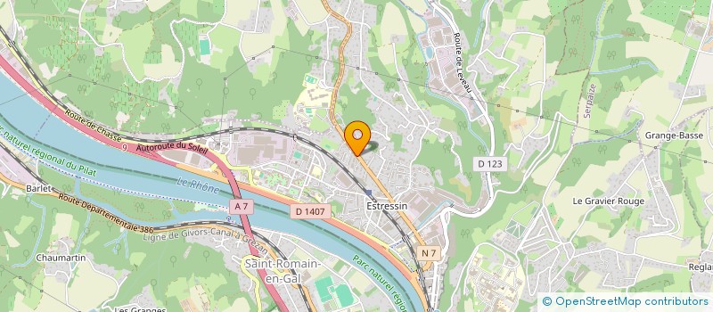 localisation de l'entreprise MADAME LAETITIA QUEVI  VIENNE