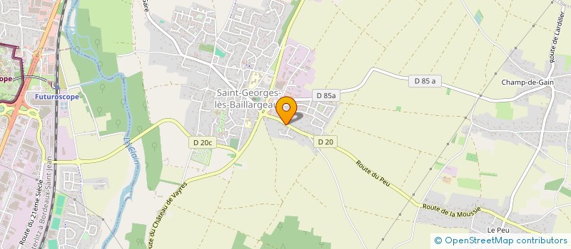 localisation de l'entreprise MADAME LAETITIA QUINQUENEAU  SAINT-GEORGES-LES-BAILLARGEAUX