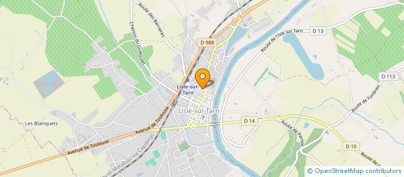 localisation de l'entreprise MADAME LAETITIA RACAUD à LISLE-SUR-TARN