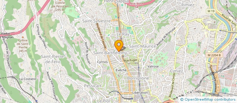 localisation de l'entreprise MADAME LAETITIA RACCAH à NICE