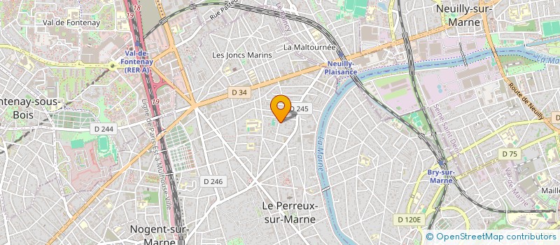 localisation de l'entreprise MADAME LAETITIA RAITEUX à LE PERREUX-SUR-MARNE