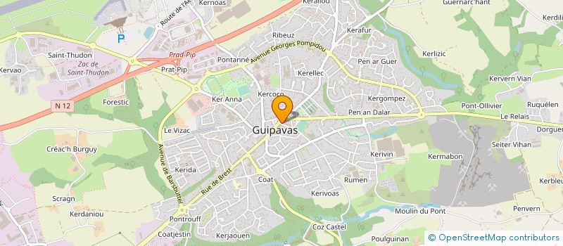 localisation de l'entreprise MADAME LAETITIA RANUCCI  GUIPAVAS