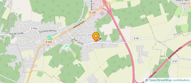 localisation de l'entreprise MADAME LAETITIA RAOULT  QUINCY-VOISINS