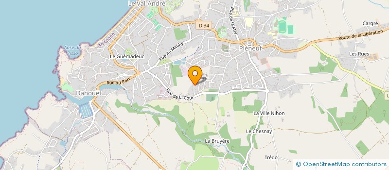 localisation de l'entreprise MADAME LAETITIA RAULT  PLENEUF-VAL-ANDRE